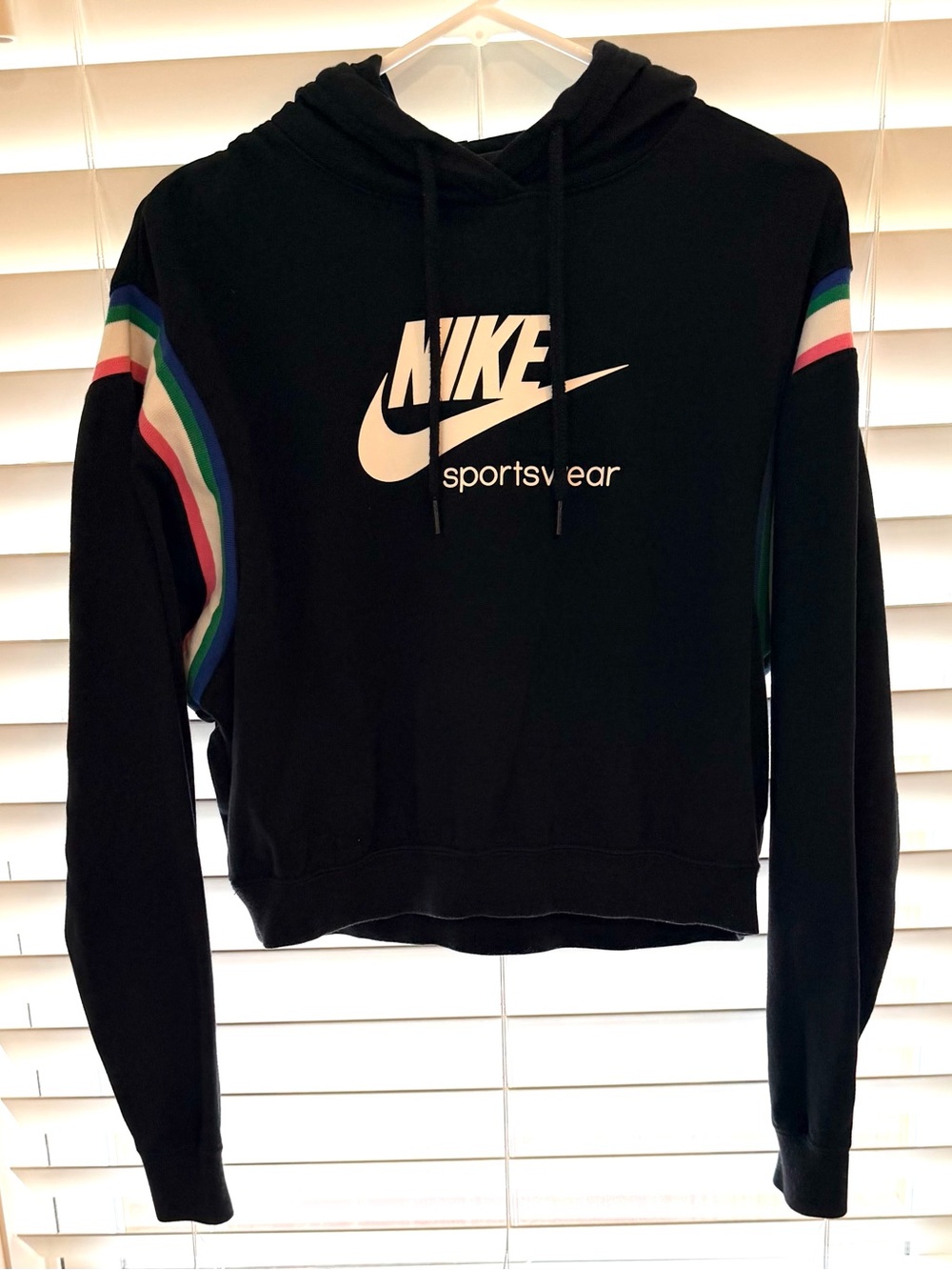 Nike Black Hoodie with White Logo